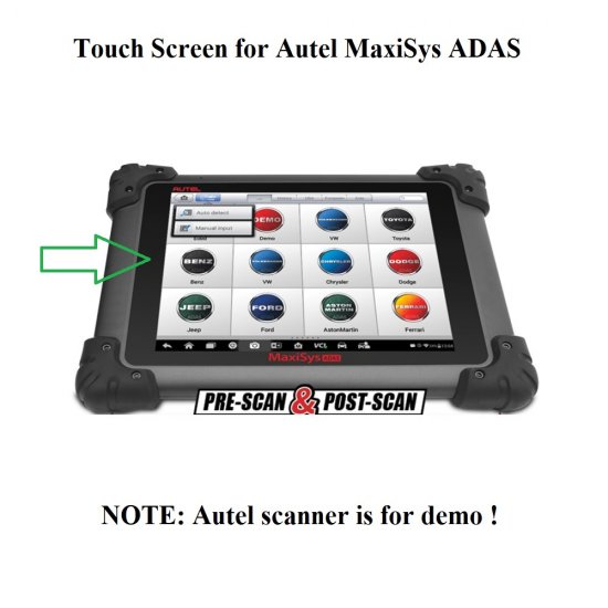 Touch Screen Digitizer Replacement for Autel MaxiSys ADAS TabletAutel
